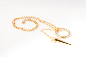 Small Ring Spike Lariat
